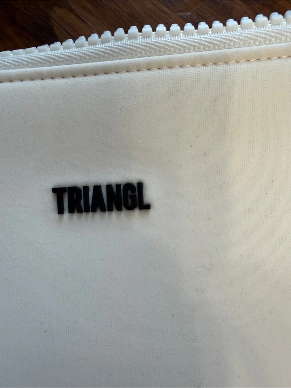 triangl swimwear White Textured Tie-Side Bikini Set. Like new!  Top M/Bottom L.